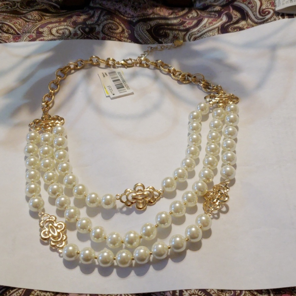 🎁SOLD OUT🎁NWT 3 ROUND W BEADED NECKLACES - Picture 6 of 8